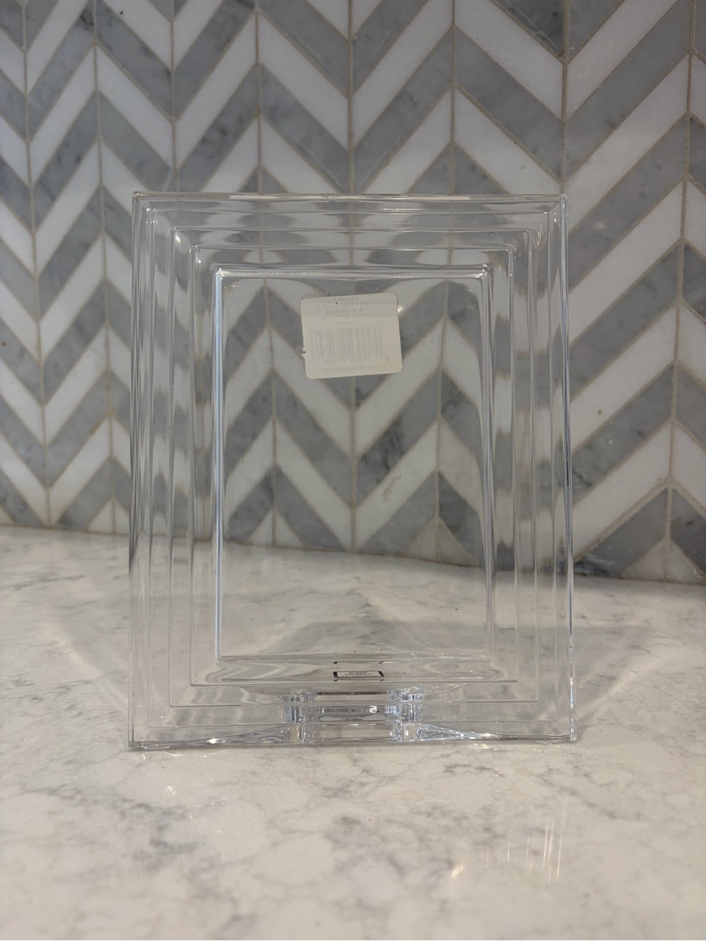 Clear Square Glass Picture Frame - Transparent